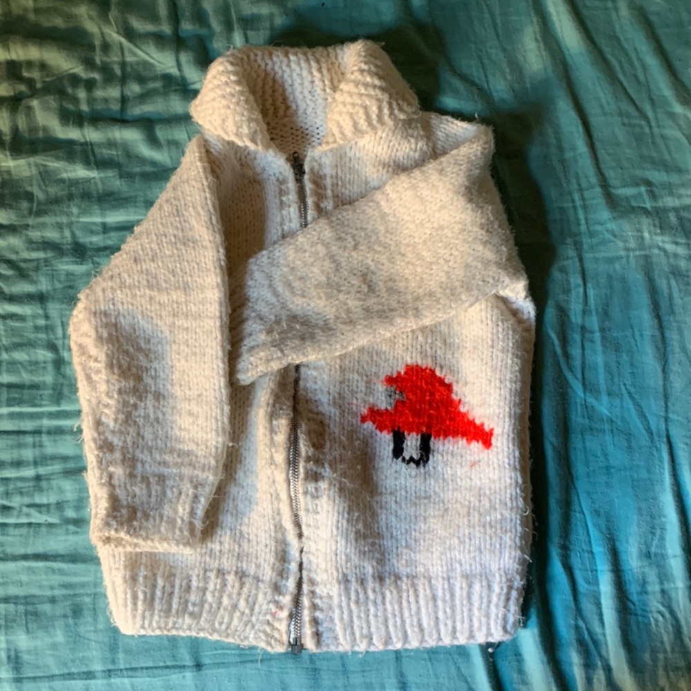 Handmade firetruck sweater